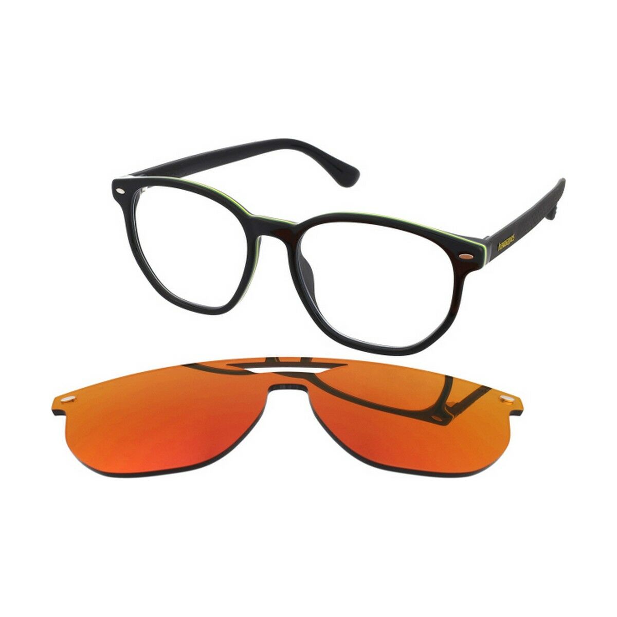Мужская Оправа для очков Havaianas UBATUBA-CS-807-UZ Чёрный Красный Ø 51 mm-6