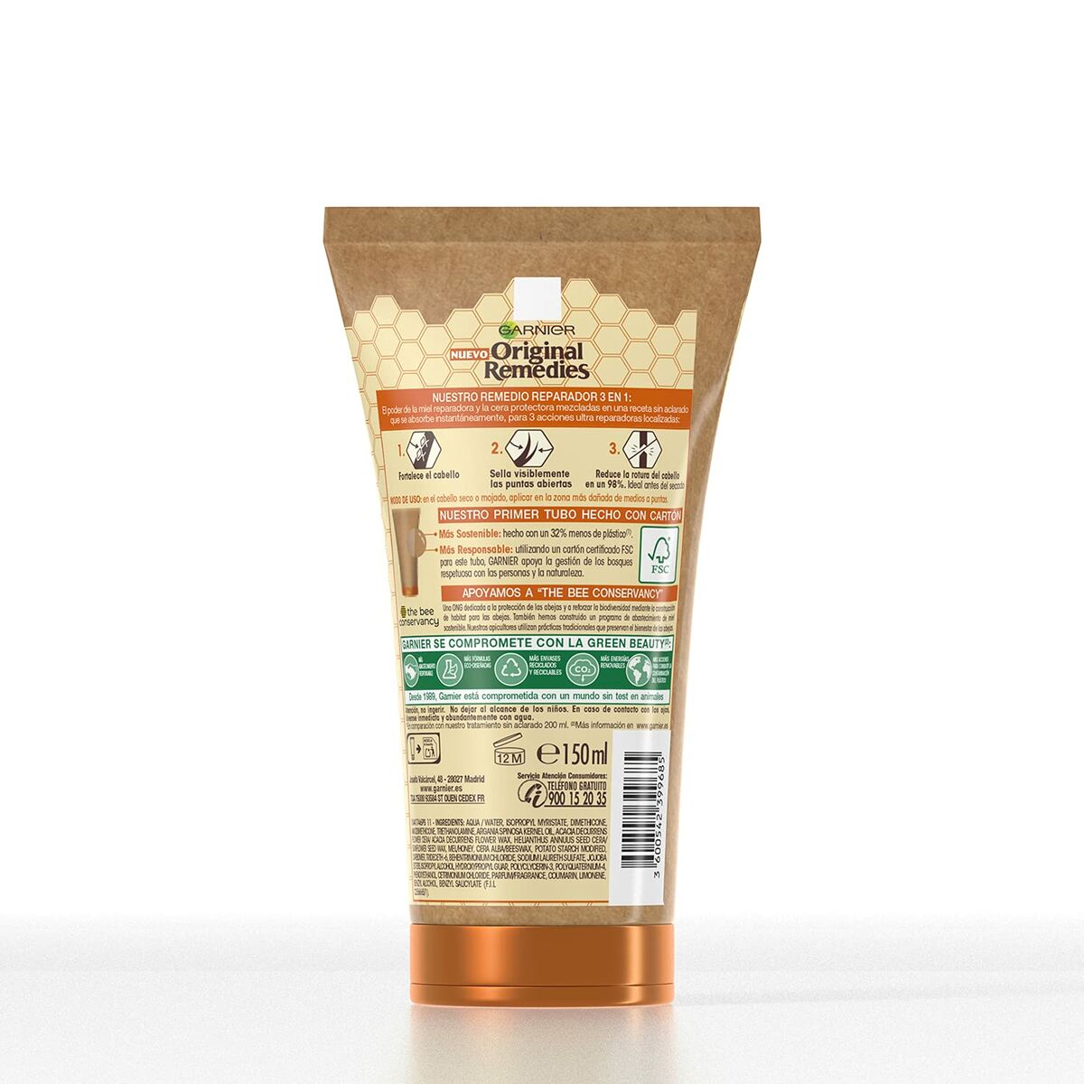 Восстанавливающий крем, не требующий смывки Garnier Original  Remedies Tesoros de Miel  3-в-1 (150 ml)-3