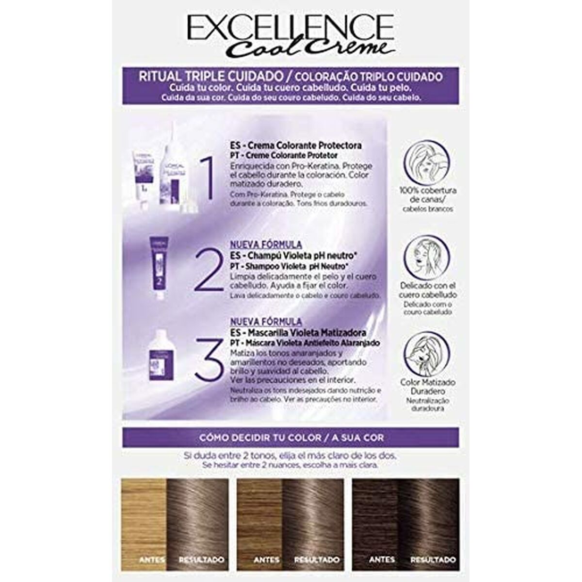 Перманентный крем-краска L'Oreal Make Up Excellence Cool Creme Интенсивный Золотисто-пепельный 7,11-2
