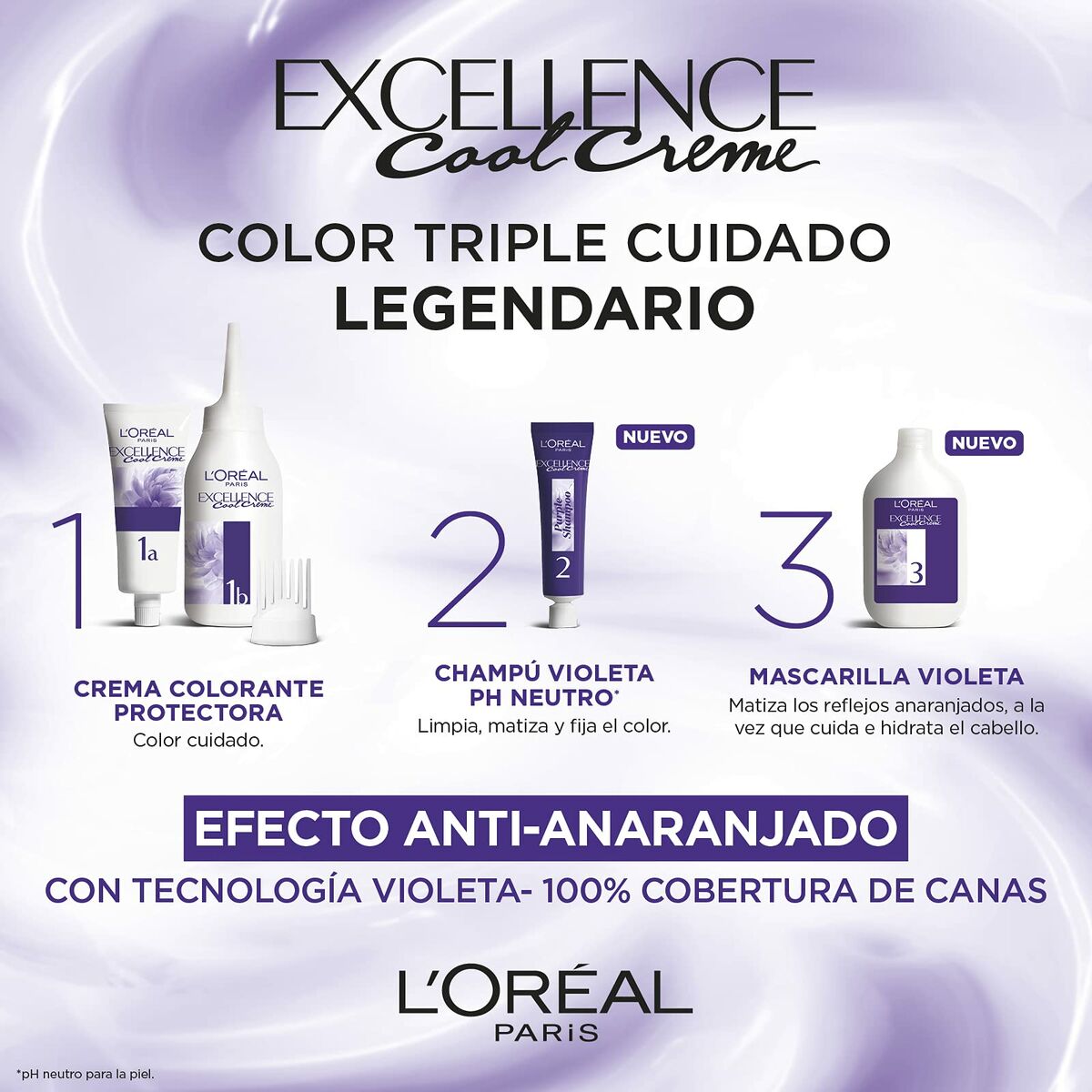 Перманентный крем-краска L'Oreal Make Up Excellence Cool Creme Интенсивный Золотисто-пепельный 7,11-6