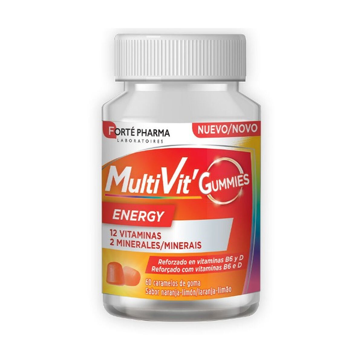 Forté Pharma Multivit Energy Nutritional Supplement Marmalade 60 pieces-2