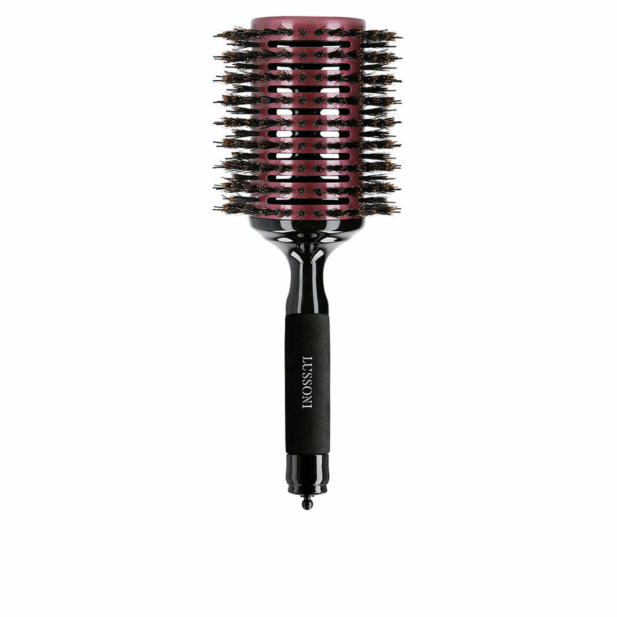Escova elétrica modeladora de cabelo Lussoni Natural Style 65 mm