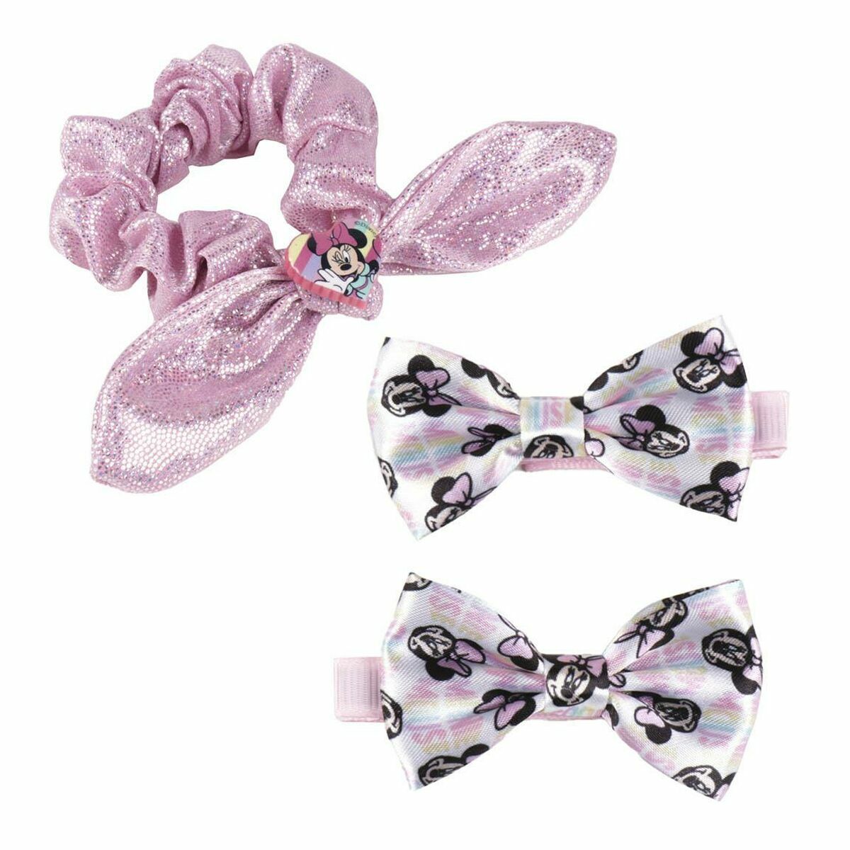 Заколки для волос Disney   Розовый Minnie Mouse Бант набор (3 Предметы)-4