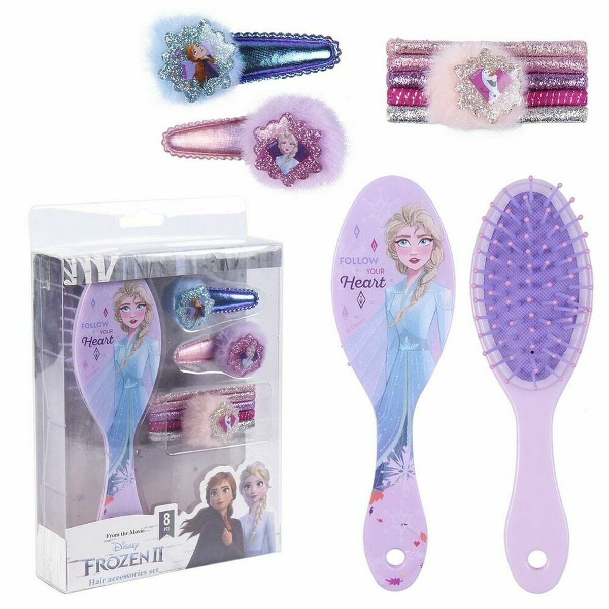 Парикмахерский набор для детей Disney Princess Belleza Accesorios Frozen Lote 8 Предметы Frozen-3