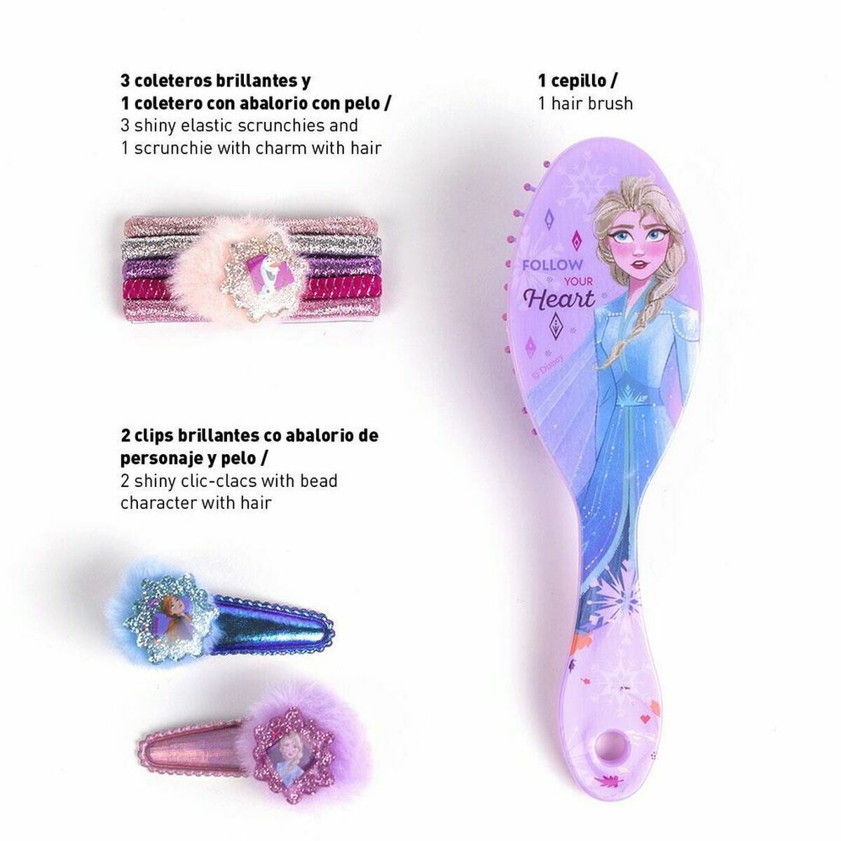 Парикмахерский набор для детей Disney Princess Belleza Accesorios Frozen Lote 8 Предметы Frozen-5