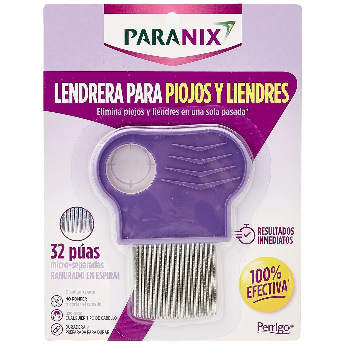 Piojos cresta Paranix Lendrera Metálica-2