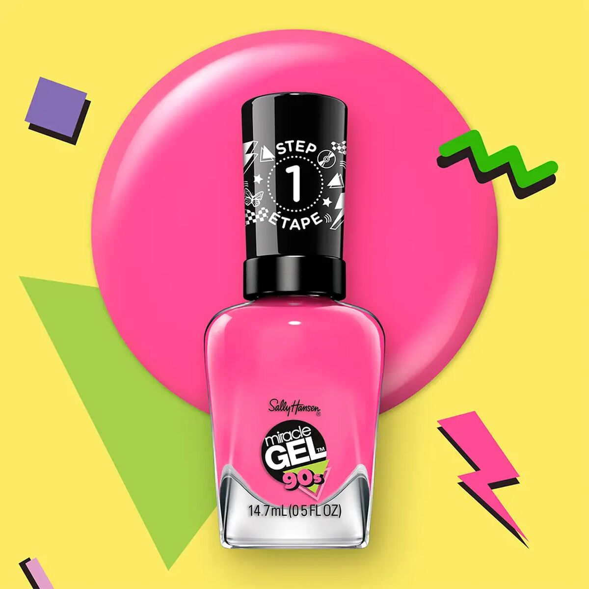 Nail polish Sally Hansen MIRACLE GEL 90s Nº 887 Nostalgick 14.7 ml-2