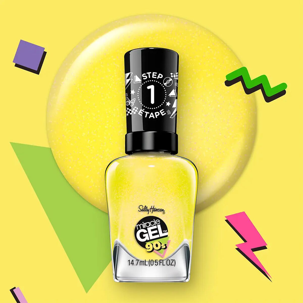 Nail polish Sally Hansen MIRACLE GEL 90s Nº 891 Mixtape 14.7 ml-2