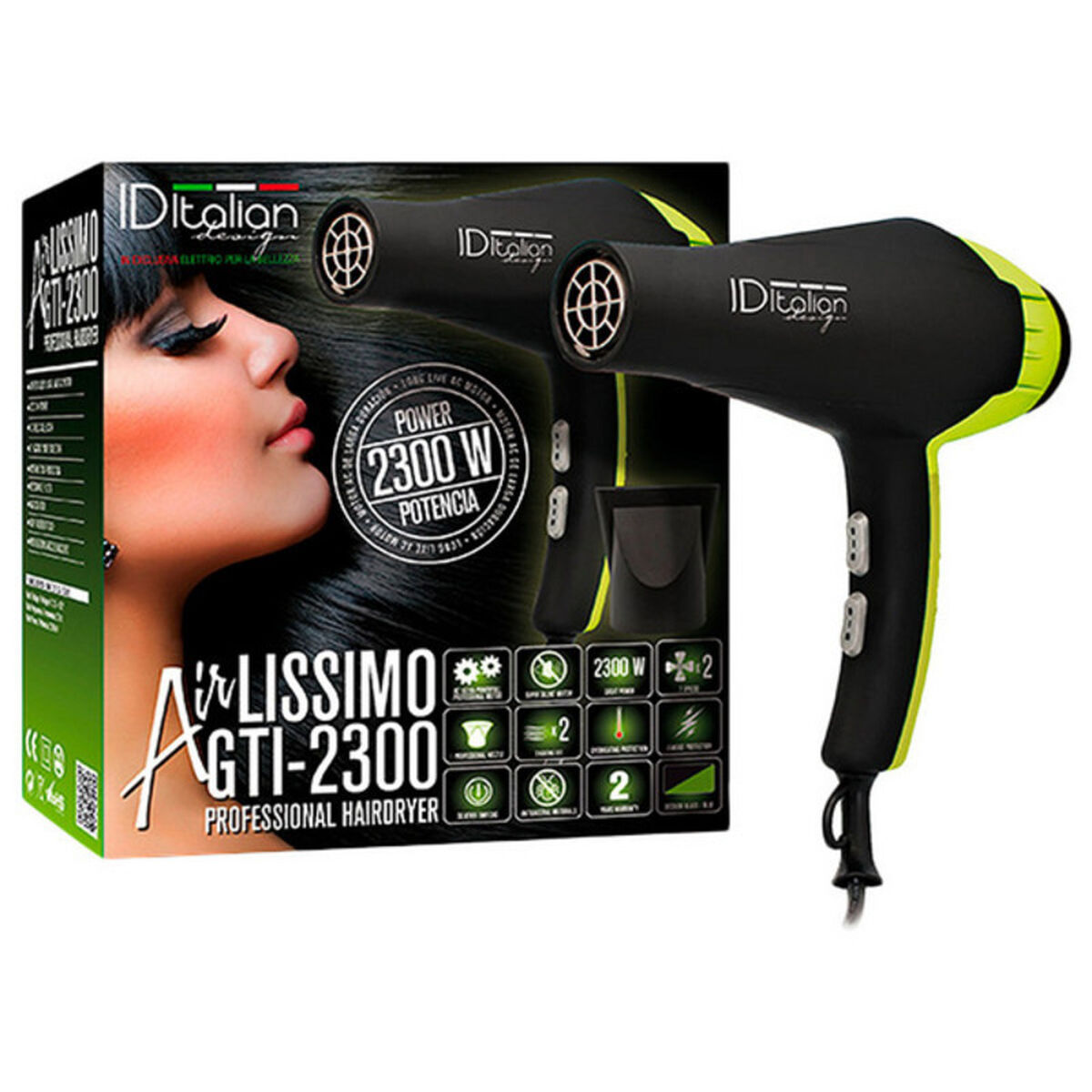 Secador de pelo Airlissimo GTI 2300 Id Italian (1 pieza)-2