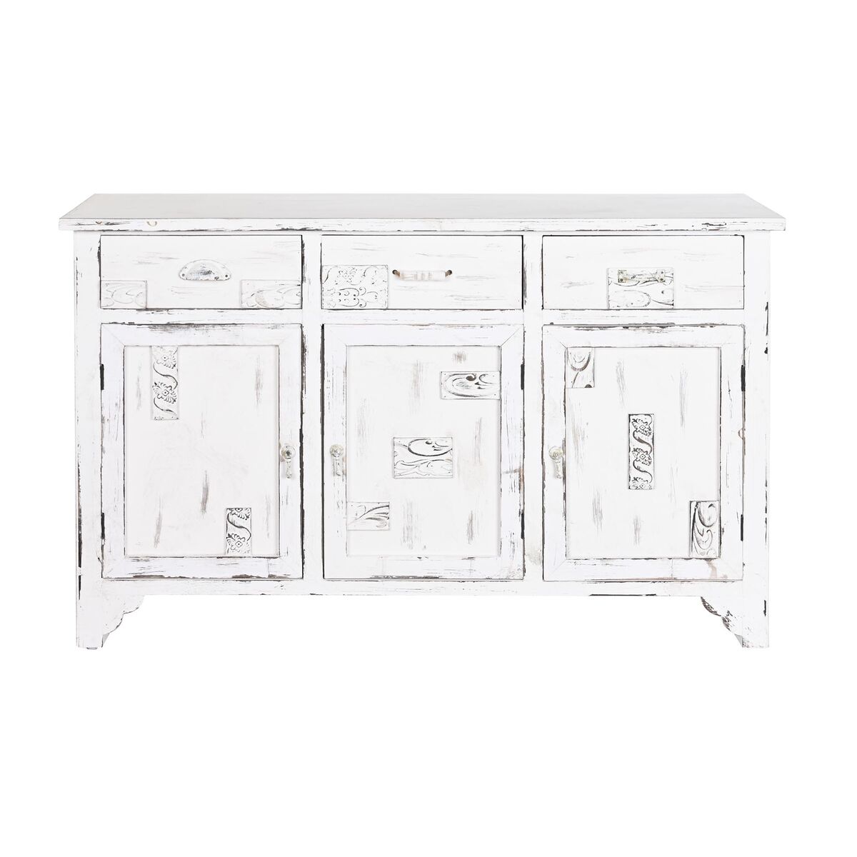 Устройство DKD Home Decor Деревянный Белый 112 x 38 x 71 cm-2