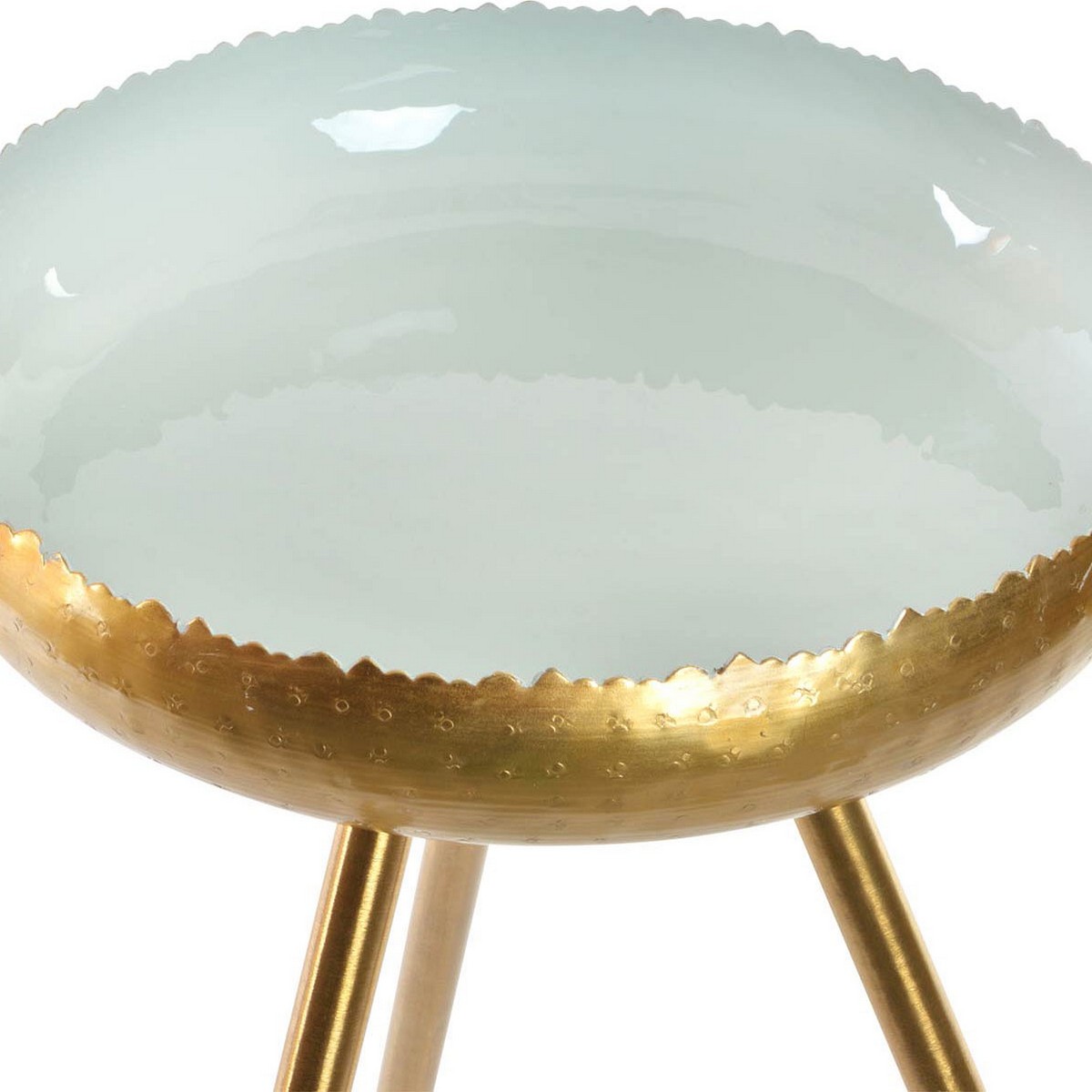 Вспомогательный стол DKD Home Decor Синий Металл лаковый (43 x 43 x 61 cm)-2