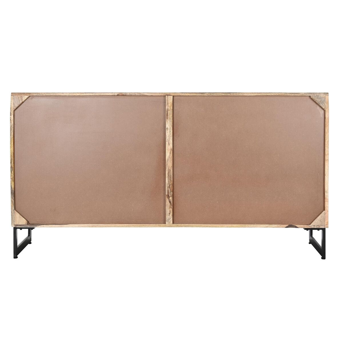 Устройство DKD Home Decor Натуральный Чёрный Металл Древесина манго 150 x 40 x 80 cm-2