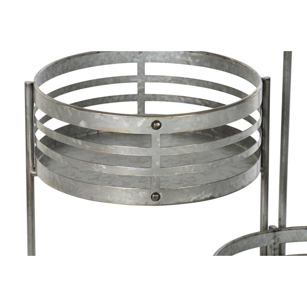 DKD Home Decor 3-in-1 Grey Metal Iron Loft (47 × 35 × 72 سم)-3