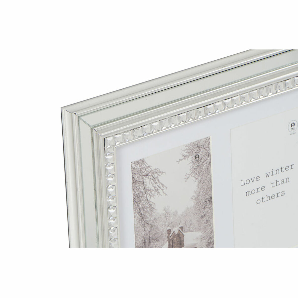 Photo Frame DKD Home Decor Luxury Glass Polystyrene Gold Plated Silver Traditional 46.5 x 2 x 28.5 cm (2 pieces)-2