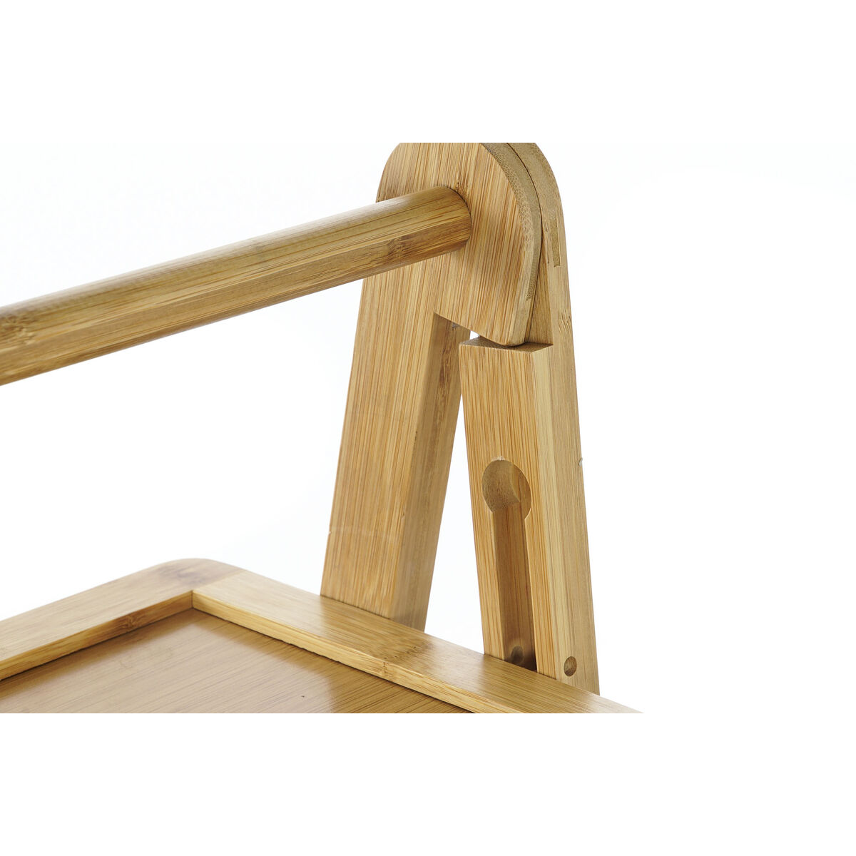 Полиця для ванної DKD Home Decor Натуральний Сірий поліестер Бамбук (45 x 32 x 98 cm)-3