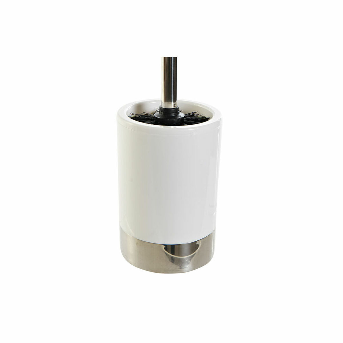 Ჯაგრისი DKD Home Decor 9.5 x 9.5 x 41.3 სმ ვერცხლის თეთრი პოლისტიროლისთვის-3