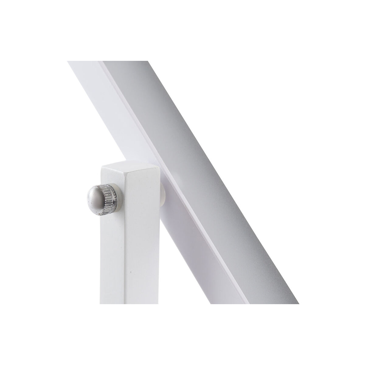 Tactile LED Table Mirror DKD Home Decor Metal White (35 x 2 x 45 cm)-4