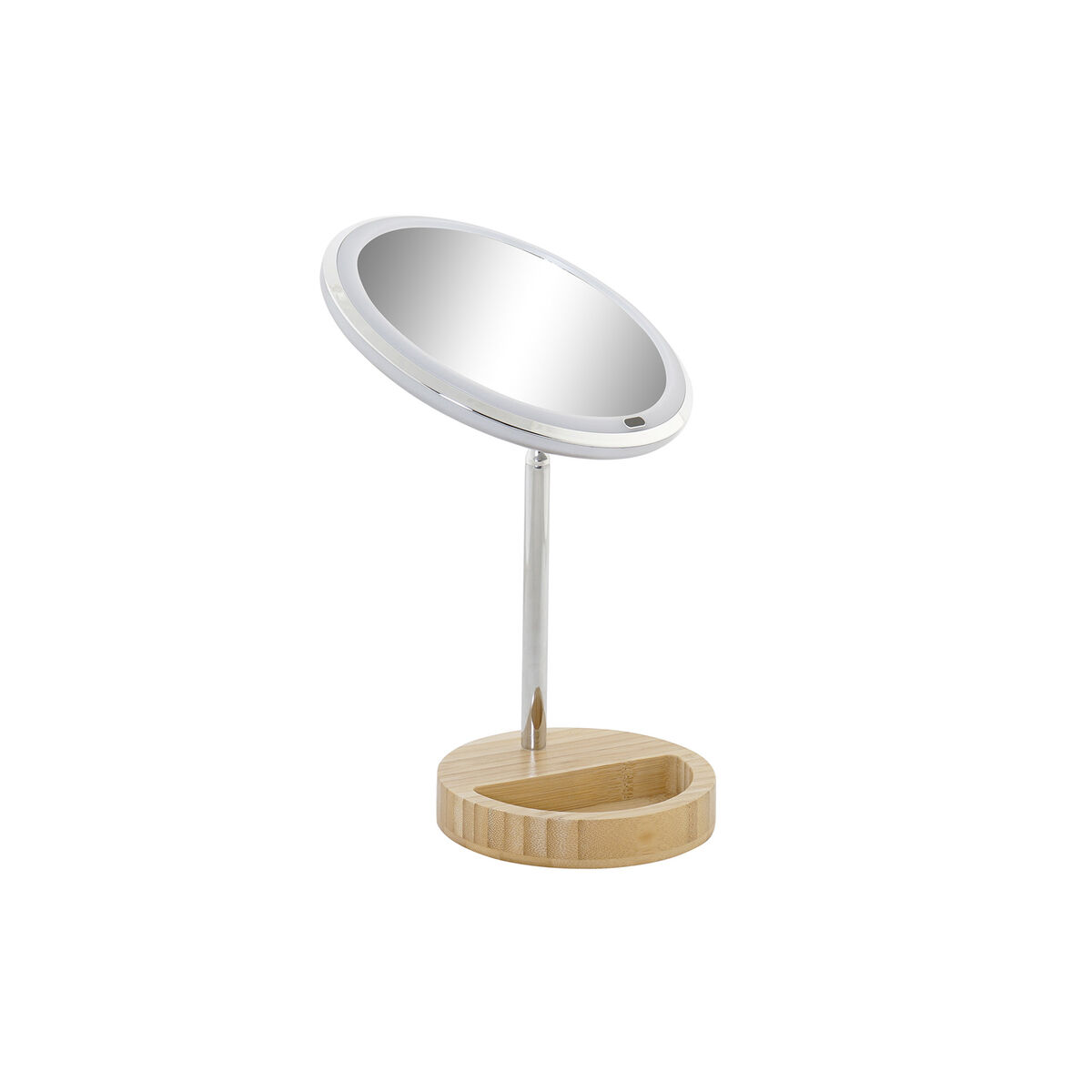 Magnifying Mirror with LED DKD Home Decor Silver 20 x 14 x 34 cm-5