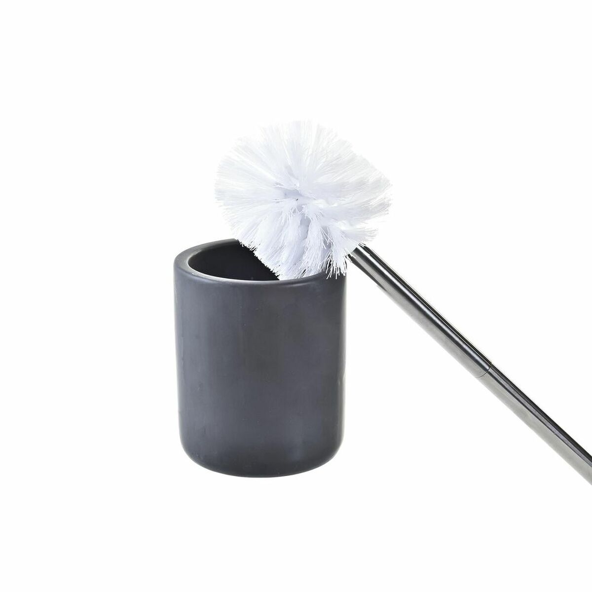 Bathroom set DKD Home Decor Black Natural Bamboo Dolomite 10.2 x 10.2 x 37.5 cm (3 Items)-3