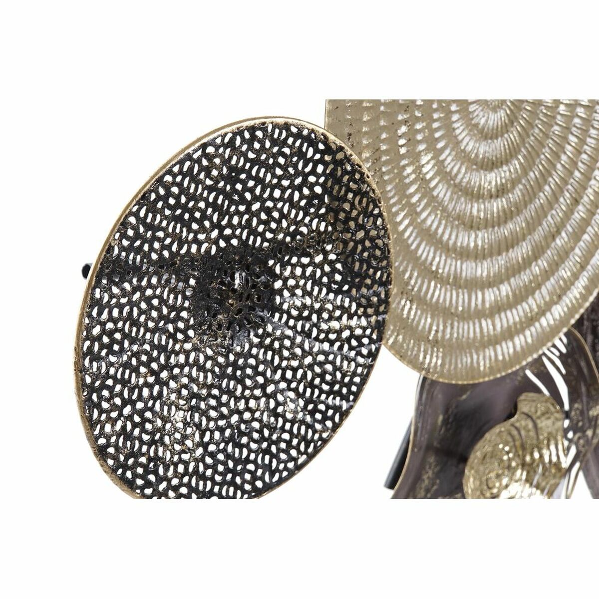 Настенное часы DKD Home Decor Позолоченный Металл Карта Мира (121 x 9,5 x 49,5 cm)-3