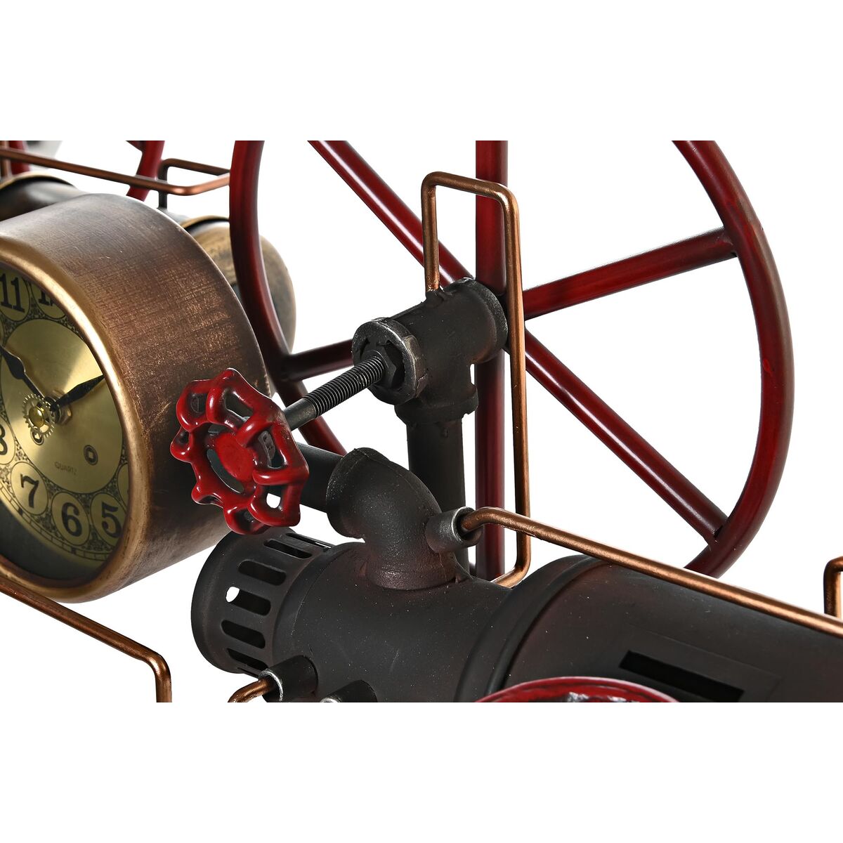 Настольные часы DKD Home Decor Серебристый Позолоченный Железо Vintage 40 x 20 x 26 cm (2 штук)-3