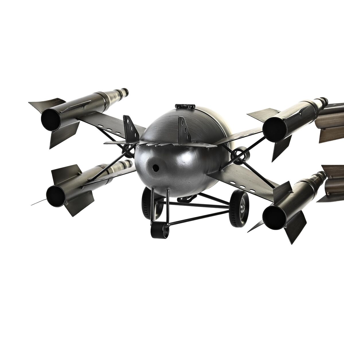 Настольные часы DKD Home Decor 38,5 x 28 x 19,5 cm Серебристый Позолоченный Железо Loft (2 штук)-3