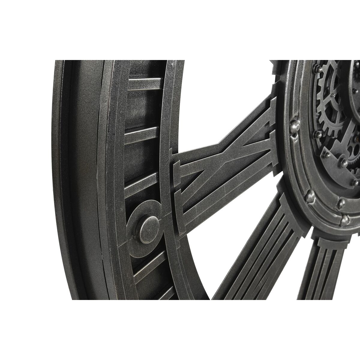 Настенное часы DKD Home Decor Шестерни Серебристый Железо 117 x 9,5 x 117 cm-2