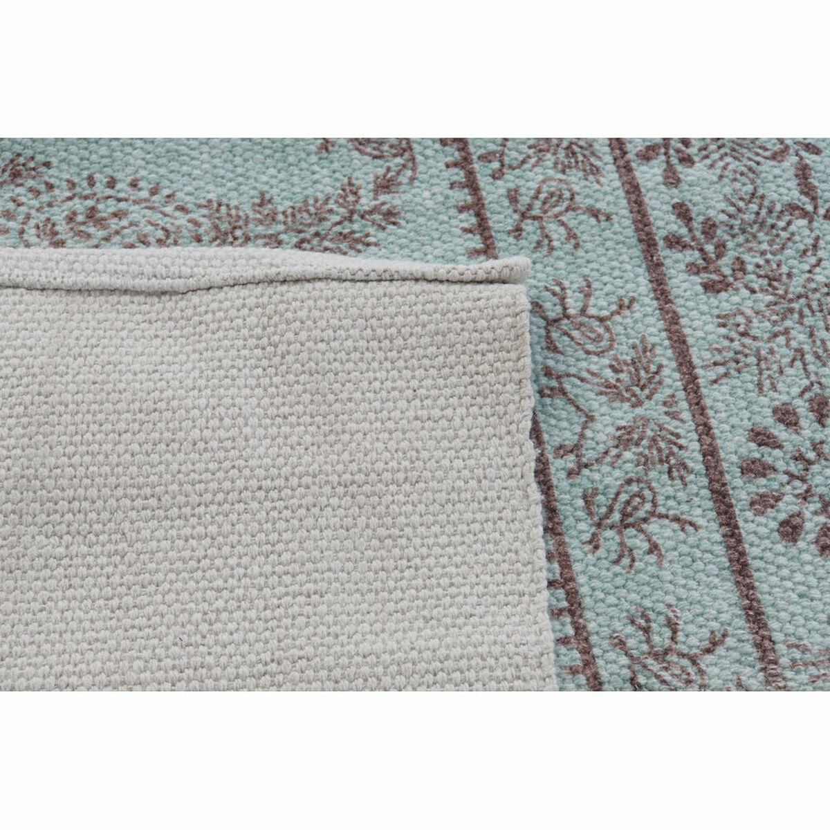 Teppich DKD Home Decor 120 x 180 x 0,4 cm Blau Polyester Grün Arab (2 Stück)-3