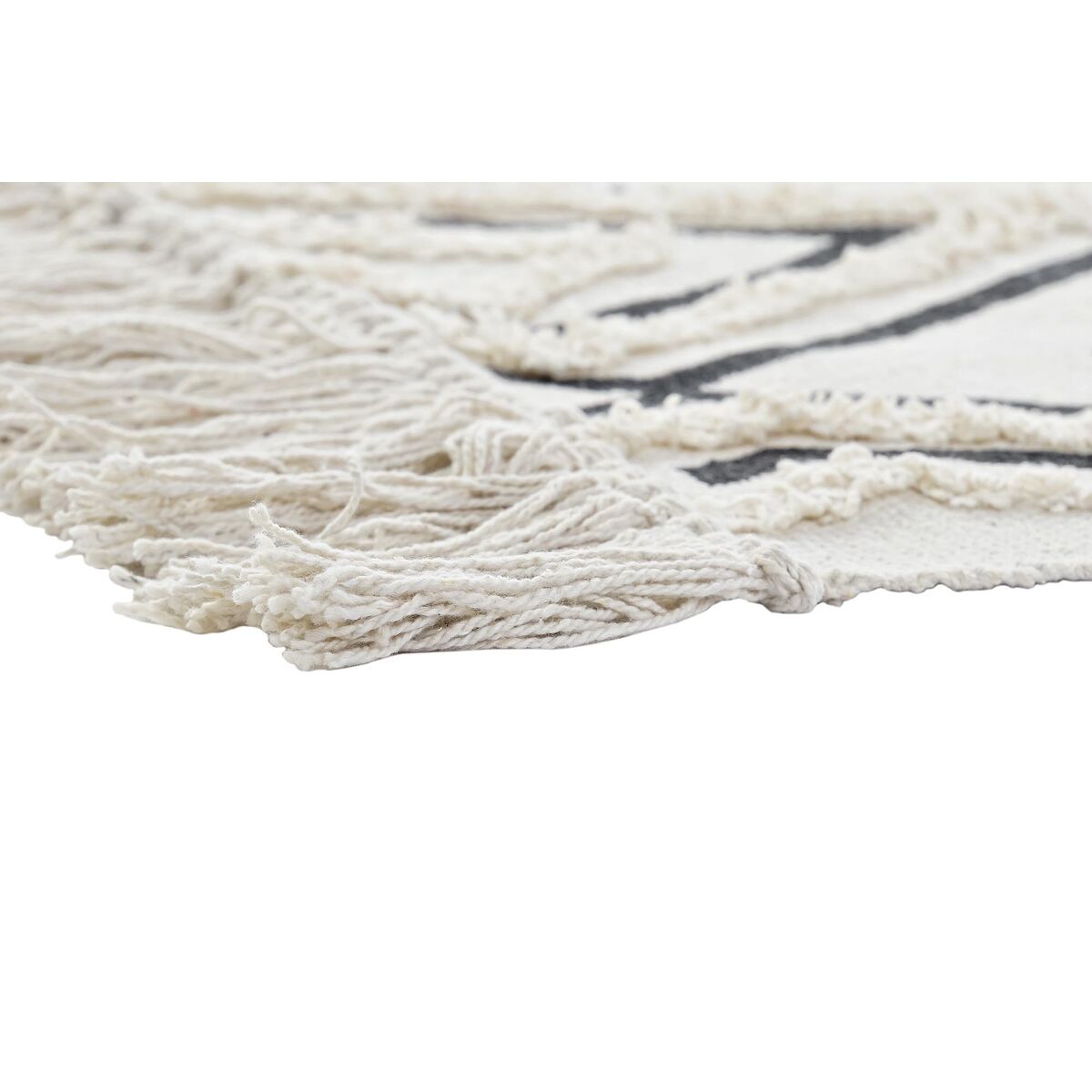 فرش DKD دکور خانه سیاه سفید (120 x 190 x 0. 7 سانتی متر)-3