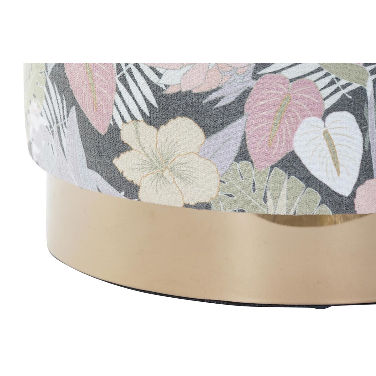 Подставка для ног DKD Home Decor Разноцветный Деревянный Металл Тропический 35 x 35 x 35 cm (2 штук)-3