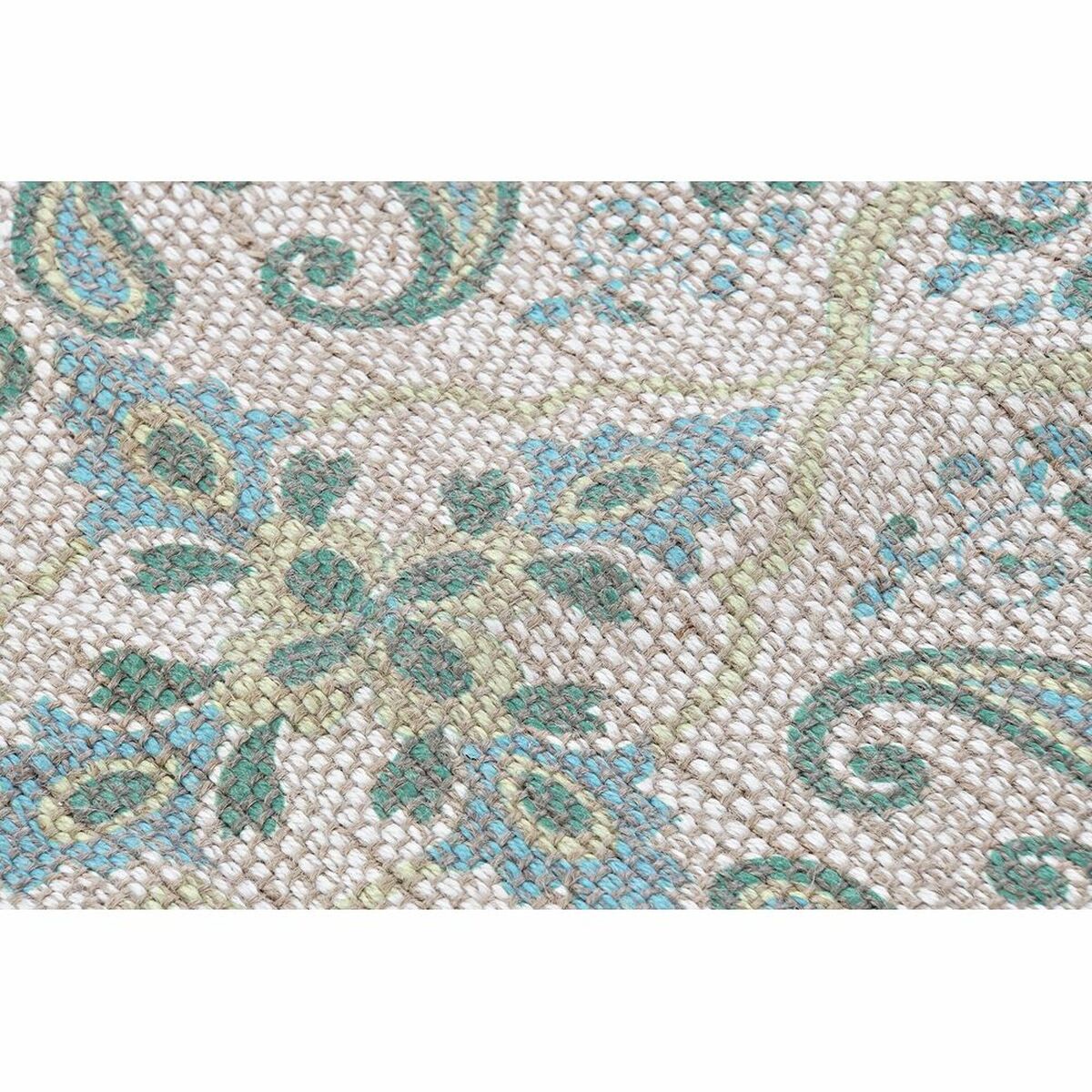 فرش DKD دکور خانه 120 x 180 x 0. 5 سانتی متر قرمز پلی استر سبز عربی (2 قطعه)-3