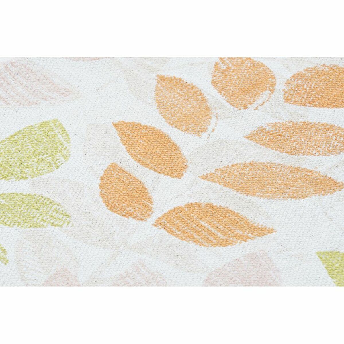 Halı DKD Ev Dekorasyonu Bej Çok Renkli Bitki Yaprağı (120 x 180 x 1 cm)-4