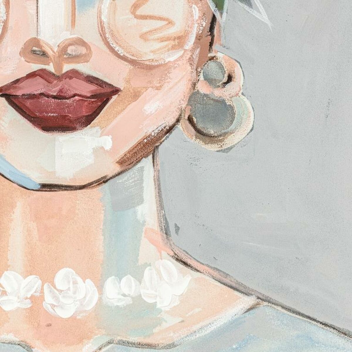 Полотно DKD Home Decor Цветы современный 80 x 3,7 x 100 cm (2 штук)-2