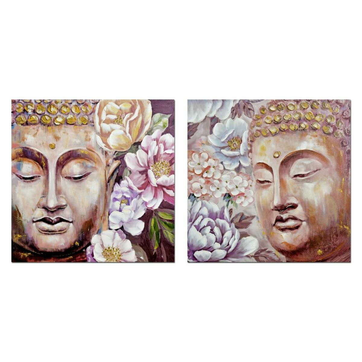 绘画DKD Home Decor Buddha 80 x 3 x 80 cm East (2件)
