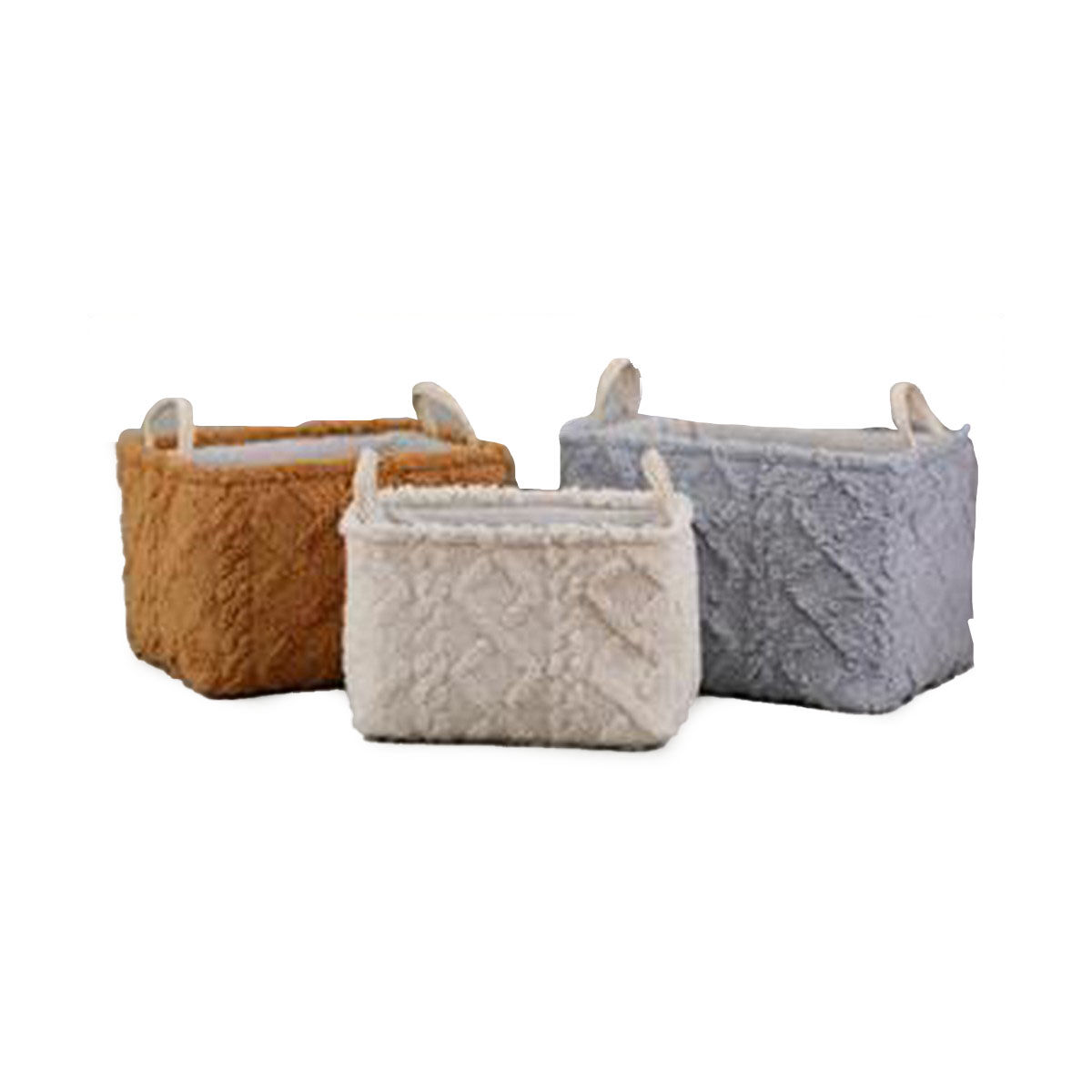 DKD Ev Dekoru Polyester Sepet Seti (42 x 32 x 27 cm)