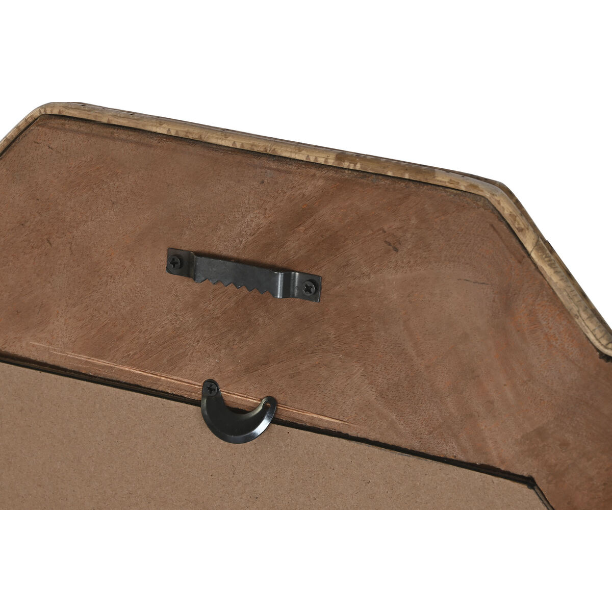 Настенное зеркало DKD Home Decor 80 x 2 x 80 cm Натуральный Коричневый город-2