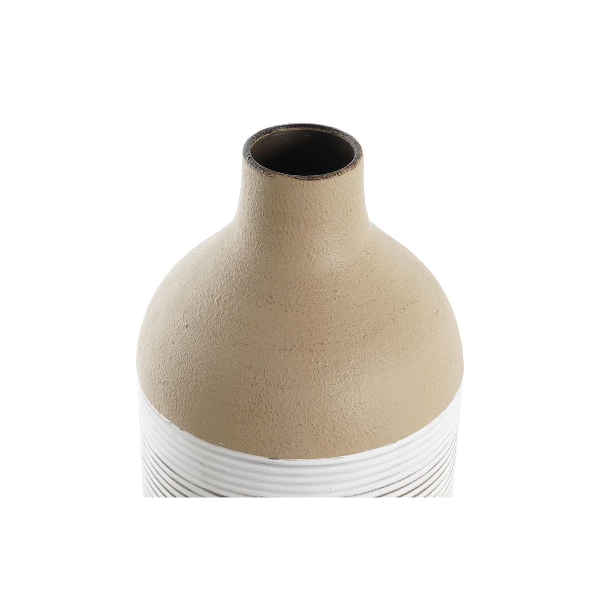 Кувшин DKD Home Decor 16 x 16 x 45 cm Бежевый Металл Белый Колониальный-2