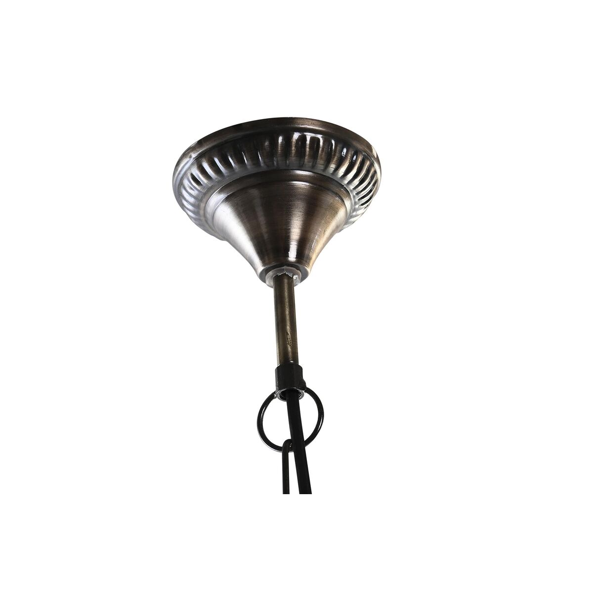 सीलिंग लैंप डीकेडी होम डेकोर ग्लास मेटल व्हाइट 25 डब्ल्यू (22 x 22 x 33 सेमी)-4