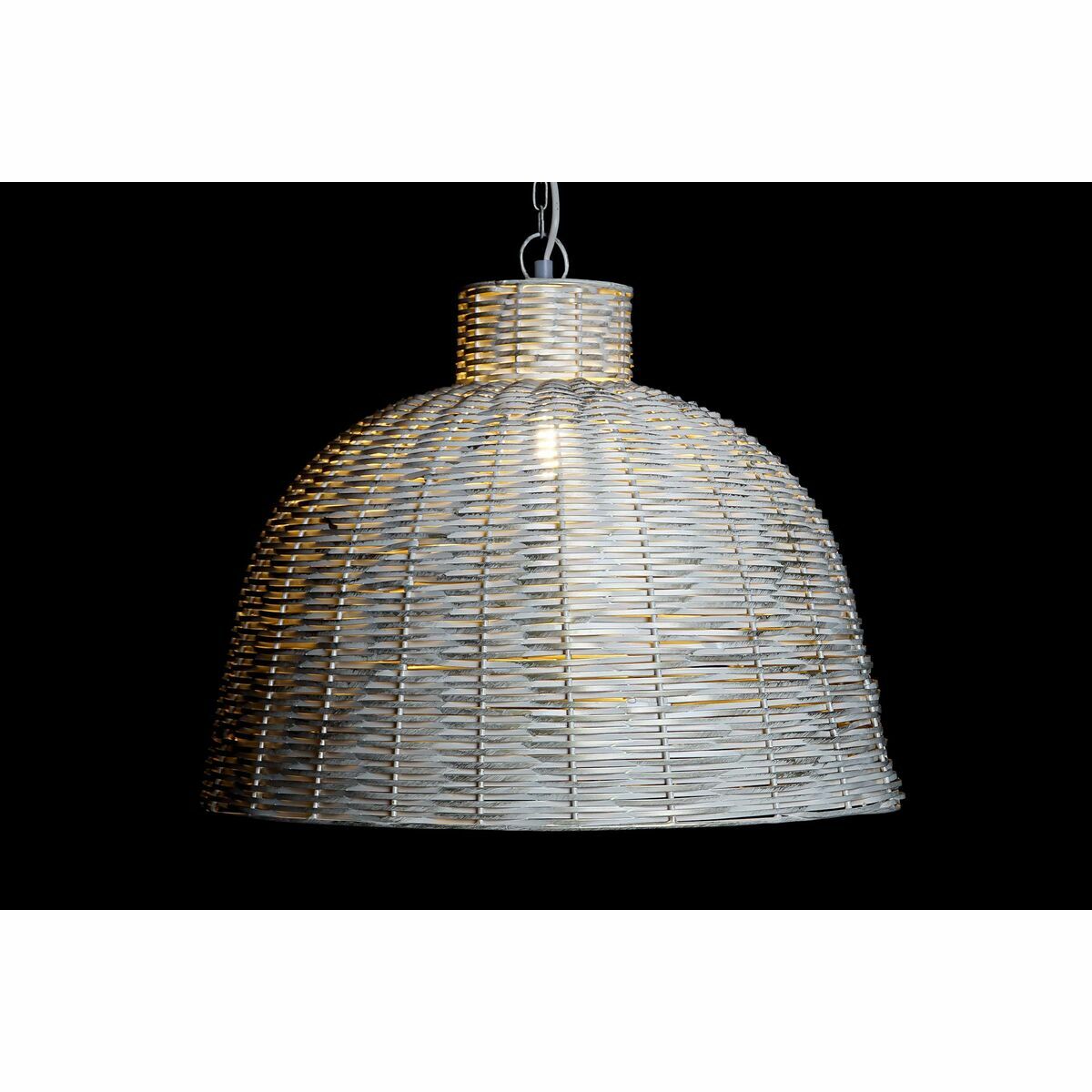 Ceiling Light DKD Home Decor White Gold Plated Iron 50 W 51 x 51 x 38 cm-2