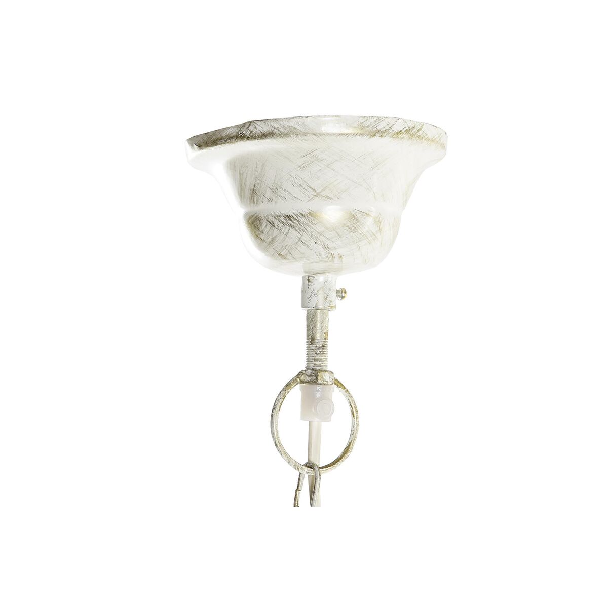 Ceiling Light DKD Home Decor White Gold Plated Iron 50 W 51 x 51 x 38 cm-3