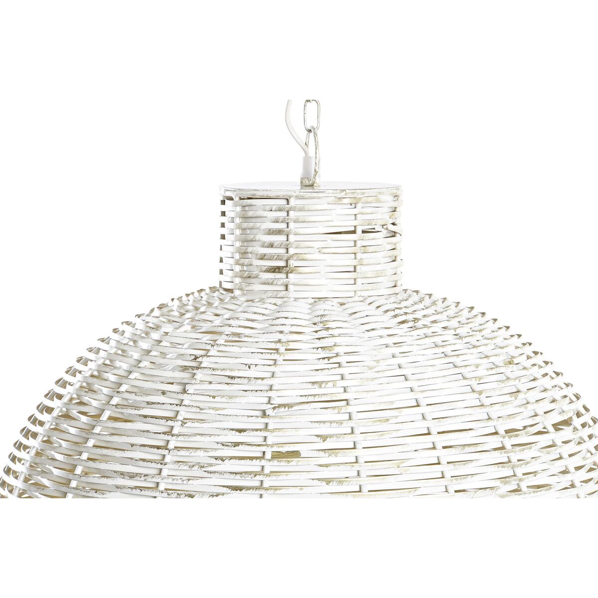 Ceiling Light DKD Home Decor White Gold Plated Iron 50 W 51 x 51 x 38 cm-5