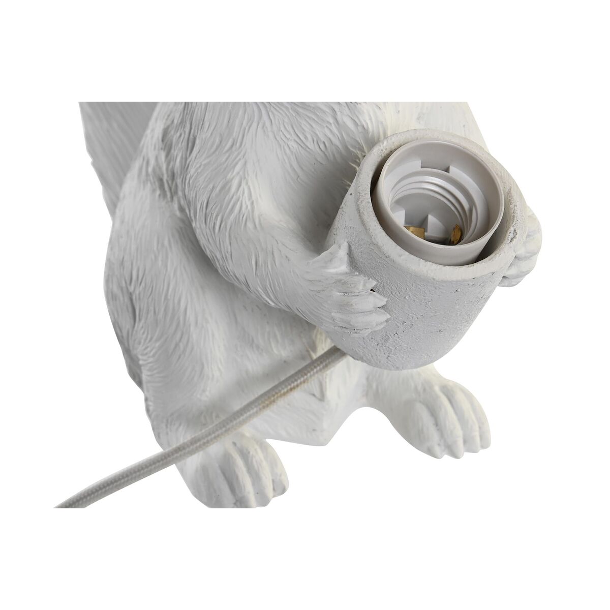 टेबल लैंप डीकेडी होम डेकोर व्हाइट राल 50 डब्ल्यू 220 वी 26 x 13। 5 x 28 सेमी-3