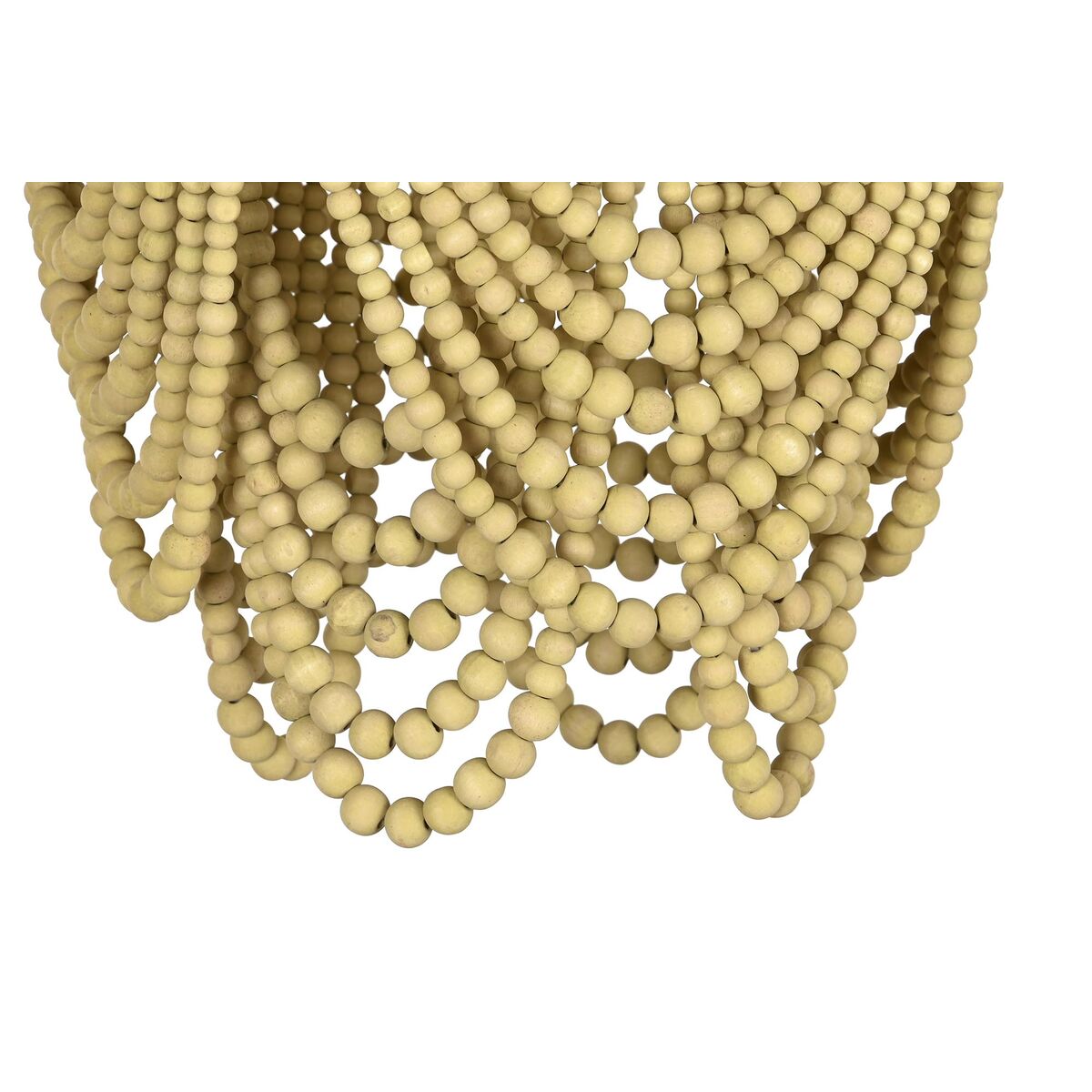 Ceiling lamp DKD Home Decor Metal Brown Yellow 50 W Wooden MDF (35 x 35 x 95 cm)-2