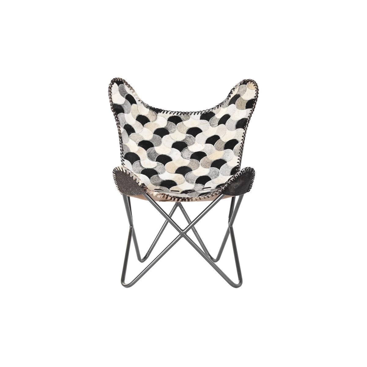 Кресло DKD Home Decor Белый Коричневый Железо 70 x 70 x 90 cm-3