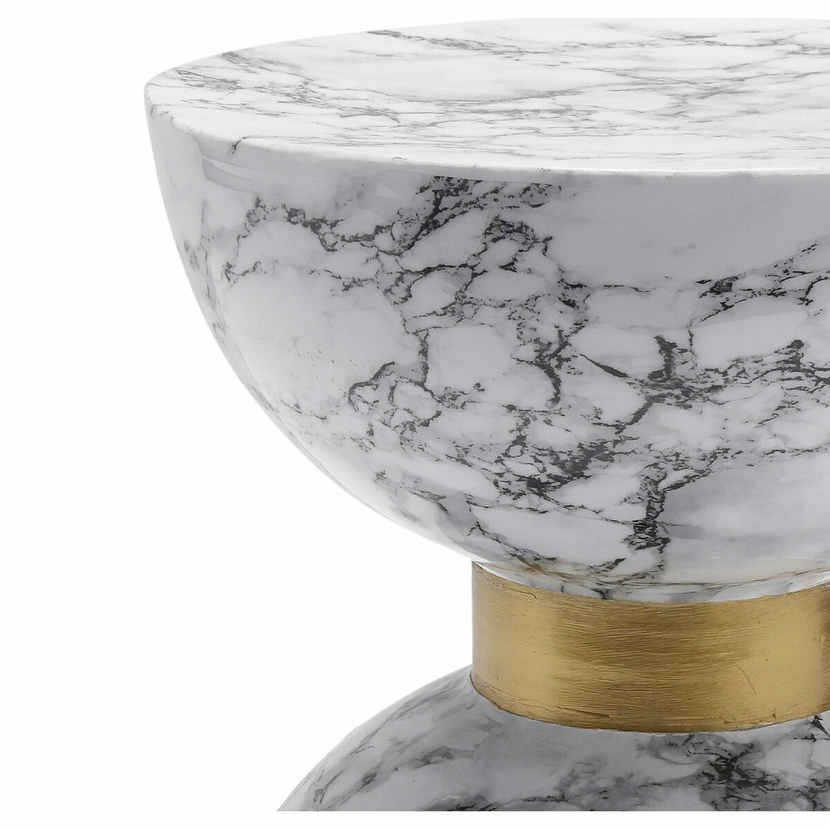 Вспомогательный стол DKD Home Decor Белый Железо 33 x 33 x 35 cm-2