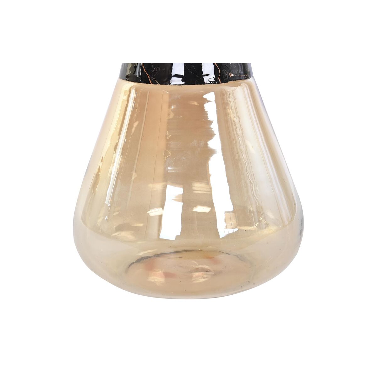 Hilfstisch DKD Home Decor zweifarbig Glas Eisen 60 x 60 x 57 cm-3
