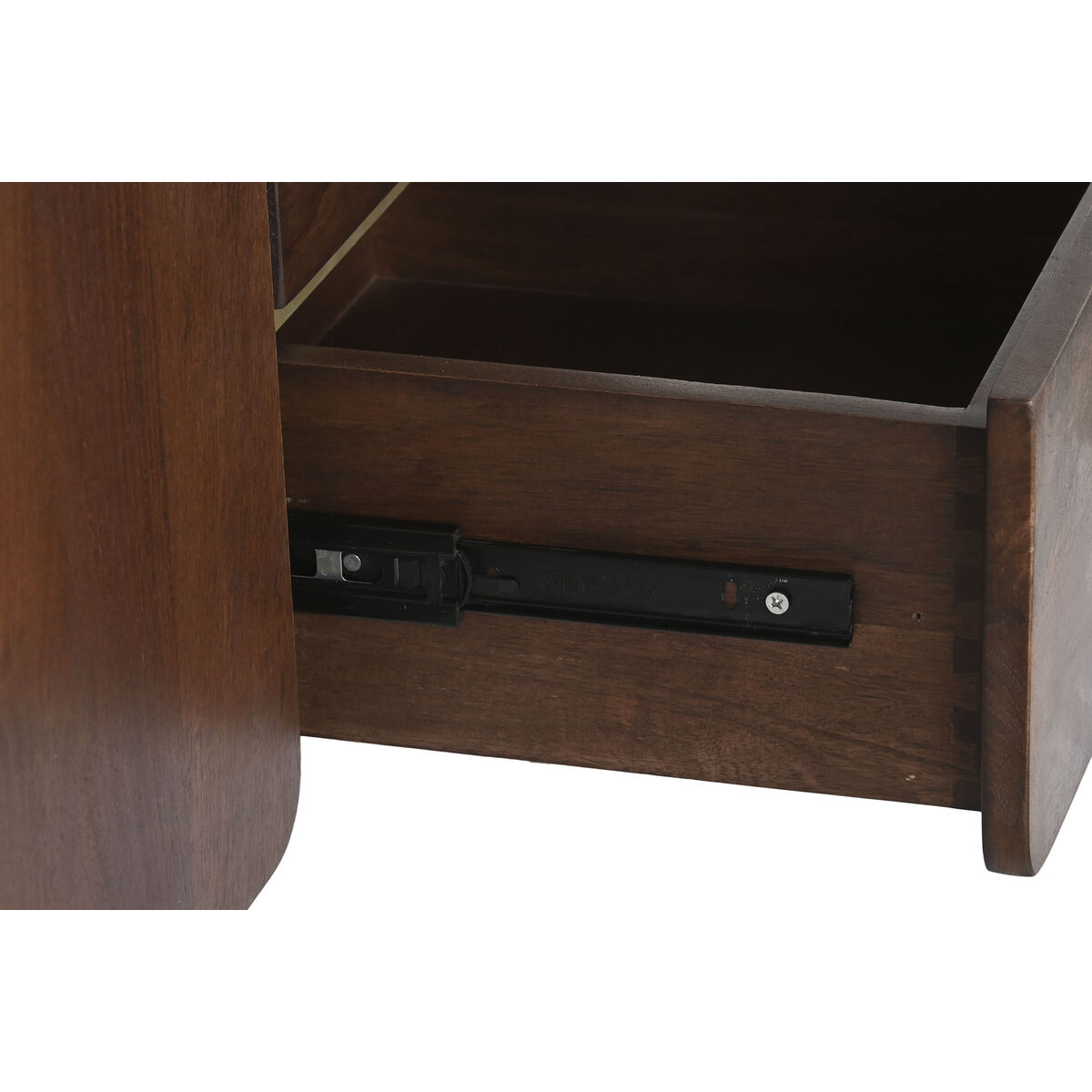 Gabinete de TV DKD Home Decor Acero Marrón Madera de mango (140 x 40 x 48 cm)-4