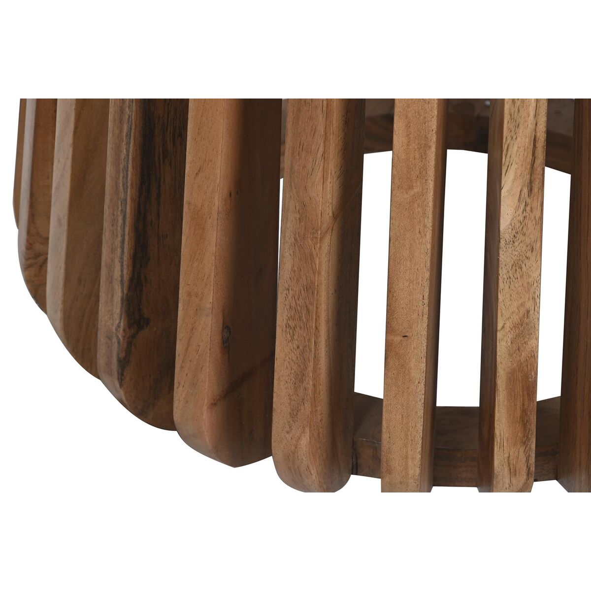 Mesa auxiliar DKD Home Decor Blanco Mármol Natural Madera Mango 47 x 47 x 58 cm-4