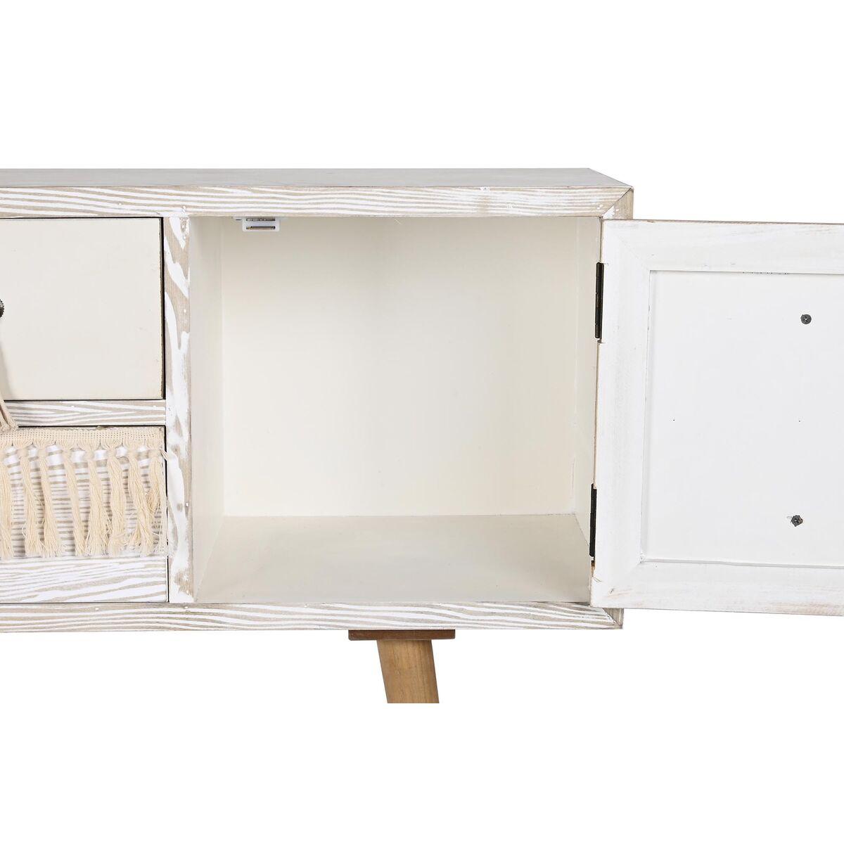 Dispositivo DKD Home Decor El Algodão Branco (120 x 35 x 80 cm)-4