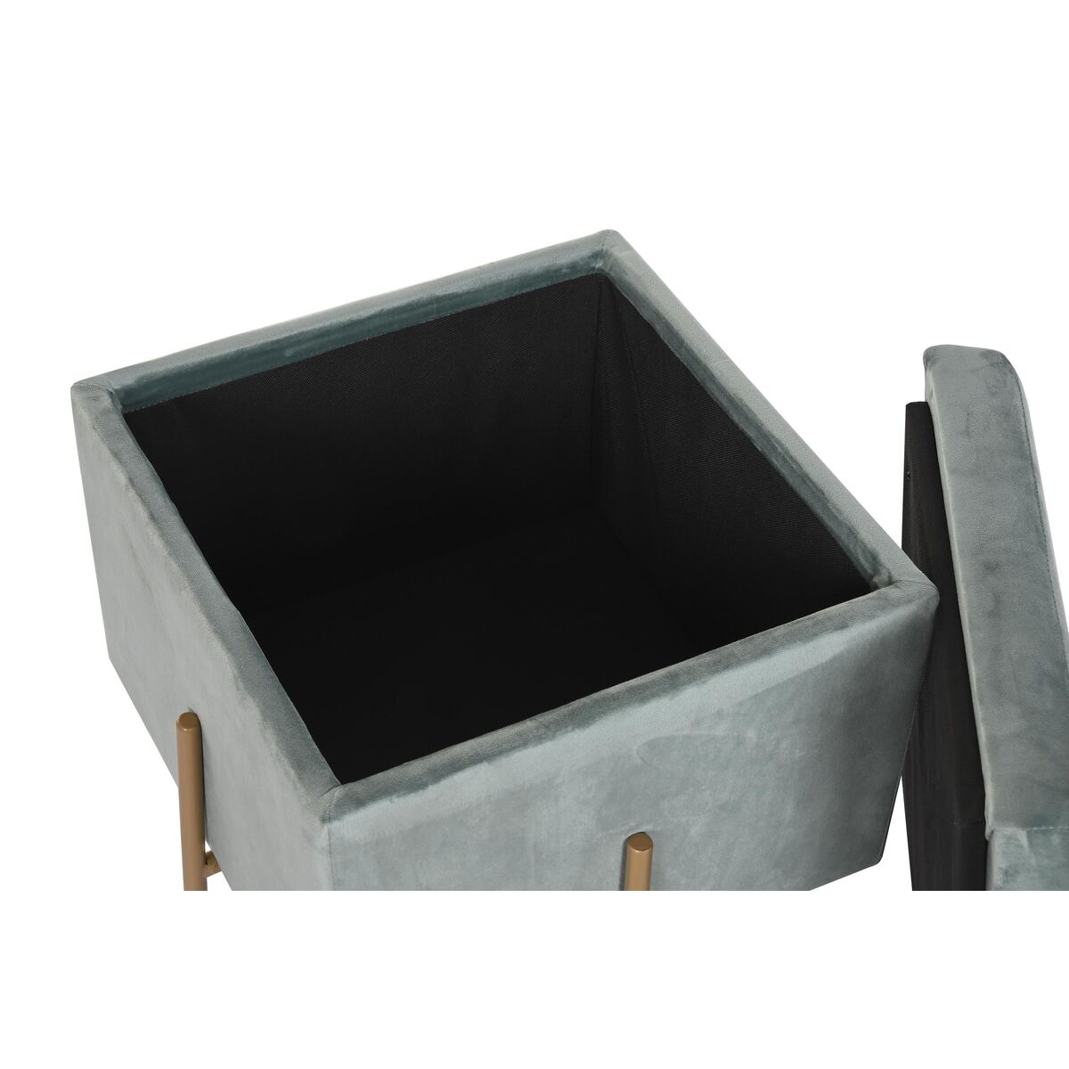 Подставка для ног DKD Home Decor Металл бирюзовый полиэстер (45 x 45 x 45 cm)-3